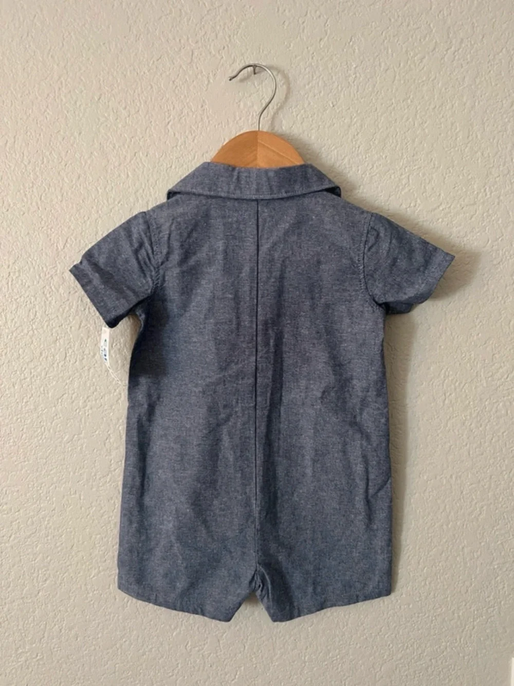 🌵3/$20 Carter’s Chambray Romper Blue 12M NWT